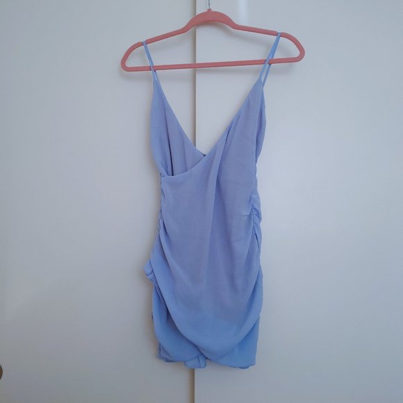 Tiger Mist Baby Blue Abella Mini Dress in XS - Picture 4 of 11